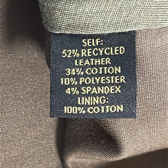 AS by DF Recycled Leather pencil skirt Desert Olive, size Medium - Picture 10 of 15